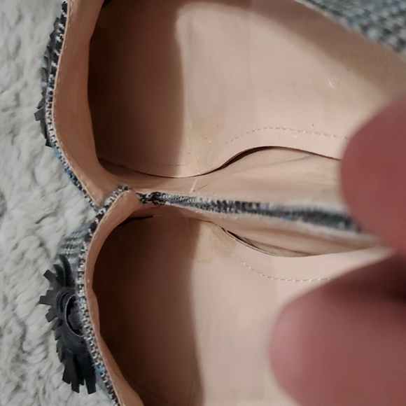 Houndstooth pattern tassels loafers - size 8.5 - Picture 6 of 16